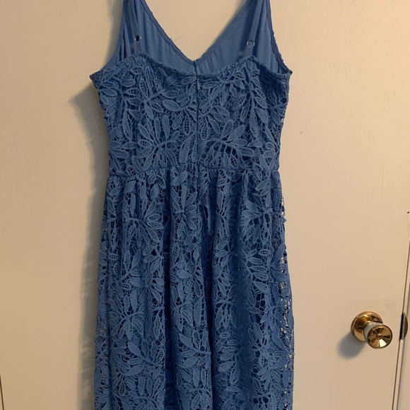 Blue lace dress - Picture 2 of 7